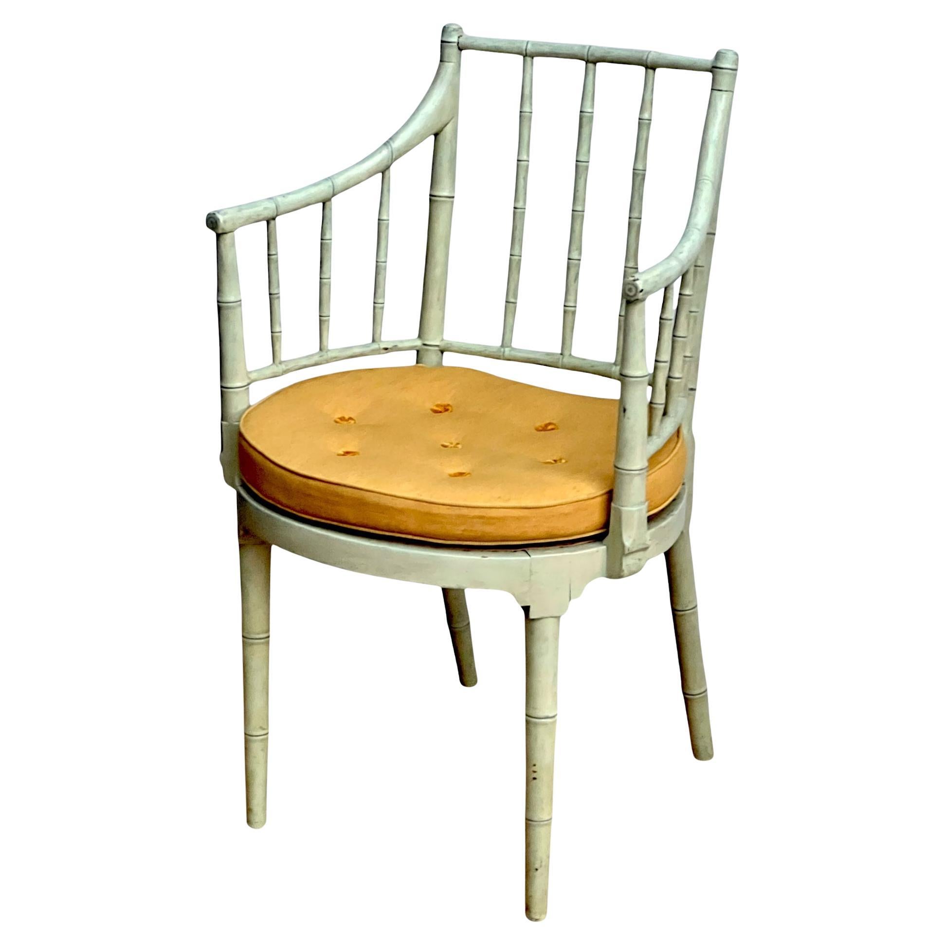 Poltrona in finto bambù del XVIII secolo Circa 1800