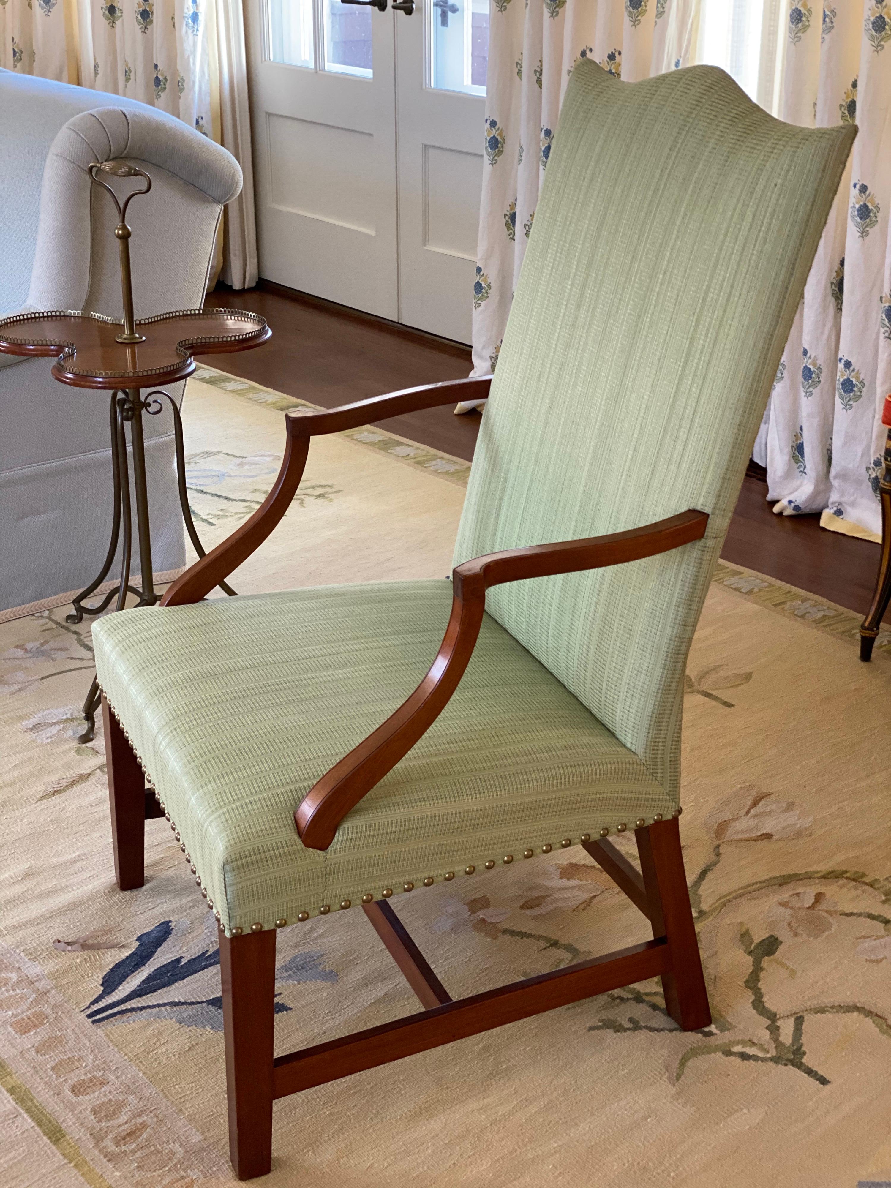 18th Century Federal Hepplewhite Lolling Chair For Sale 5