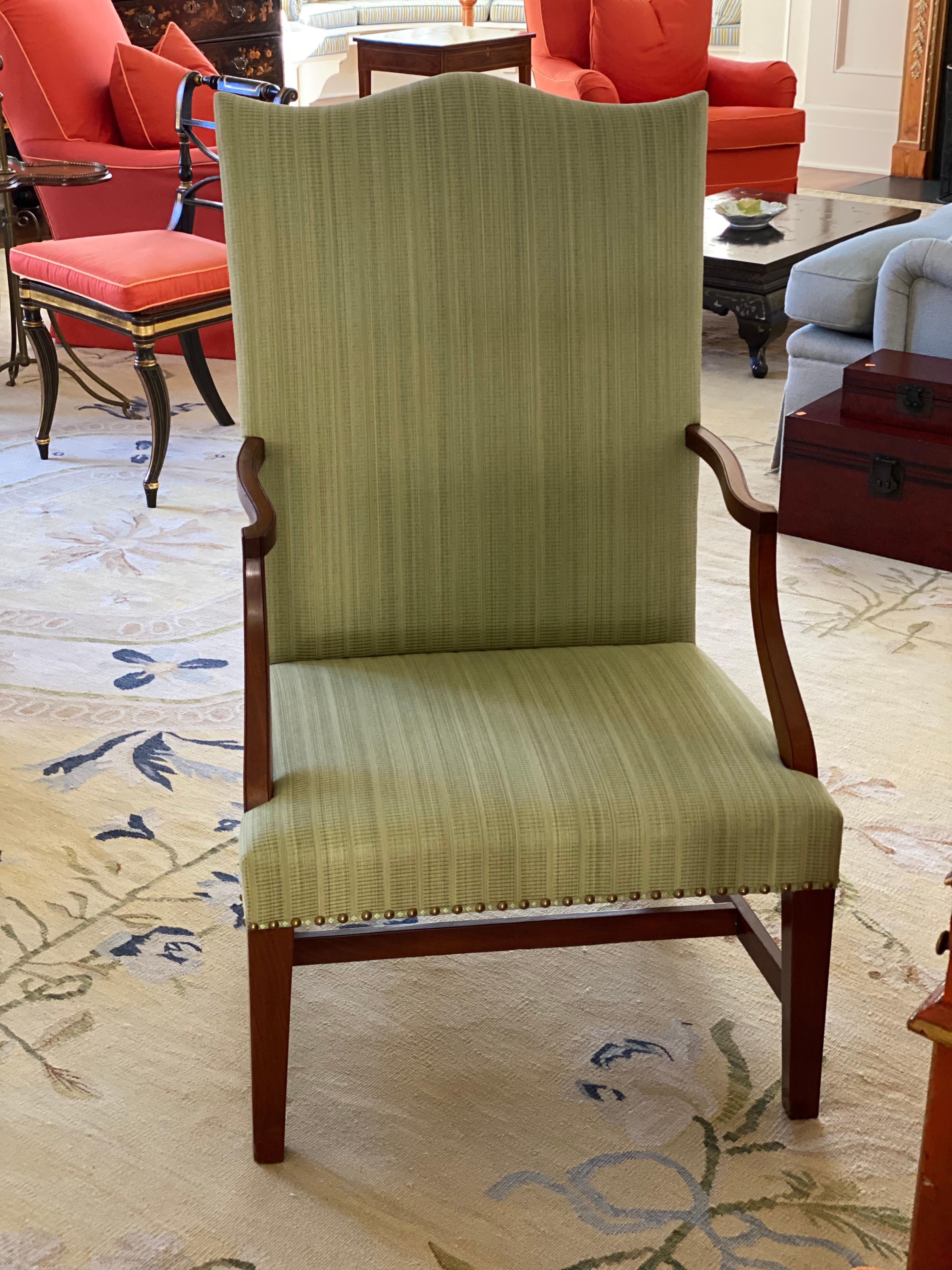 American 18th Century Federal Hepplewhite Lolling Chair For Sale