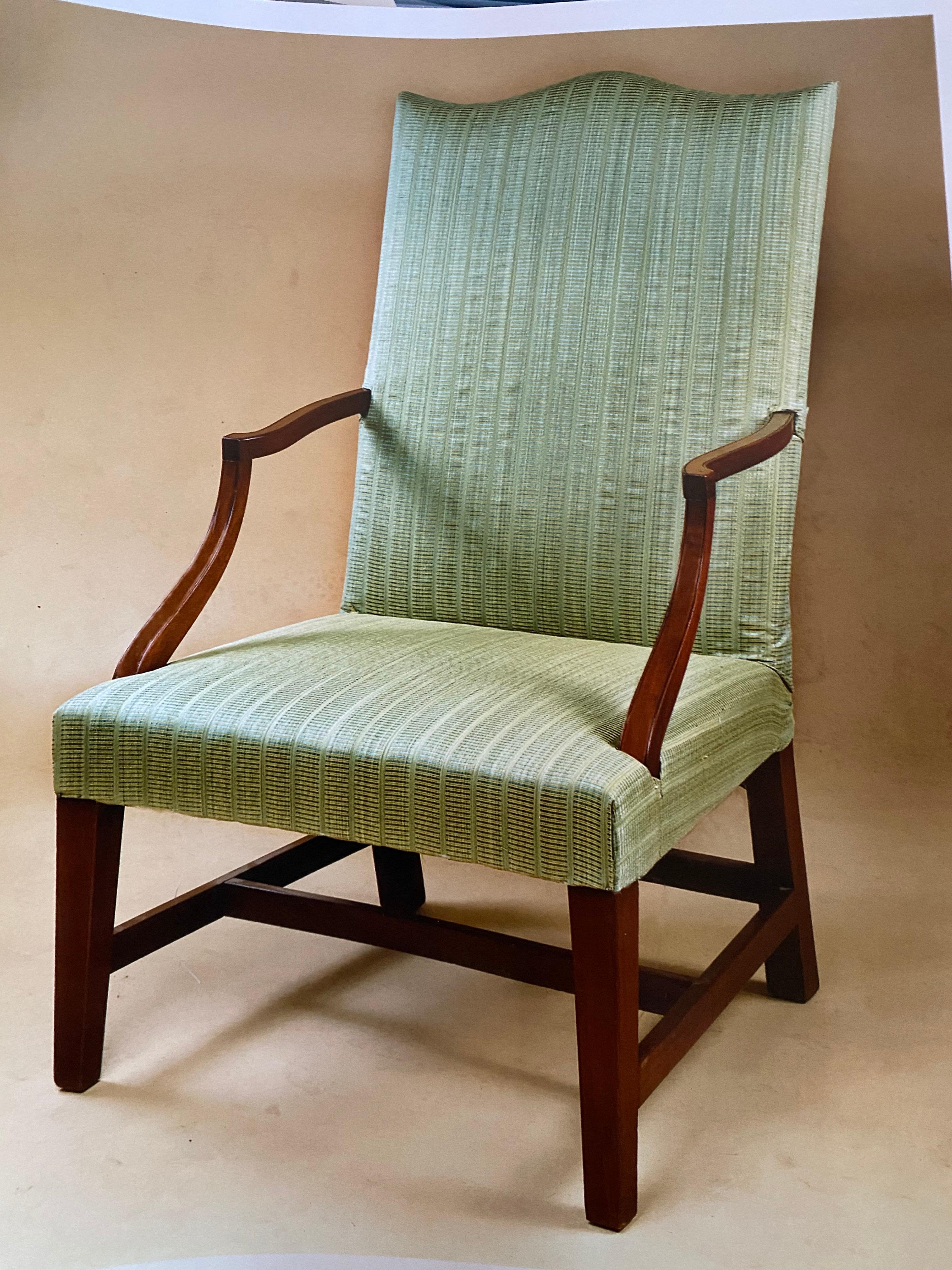 18th Century Federal Hepplewhite Lolling Chair For Sale 1