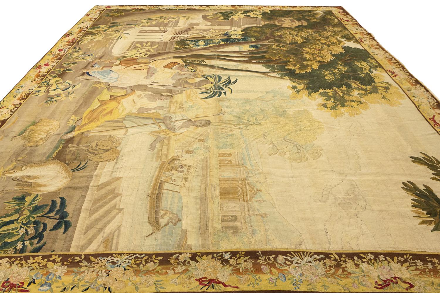 18th Century Figurative Antique Tapestry For Sale 5