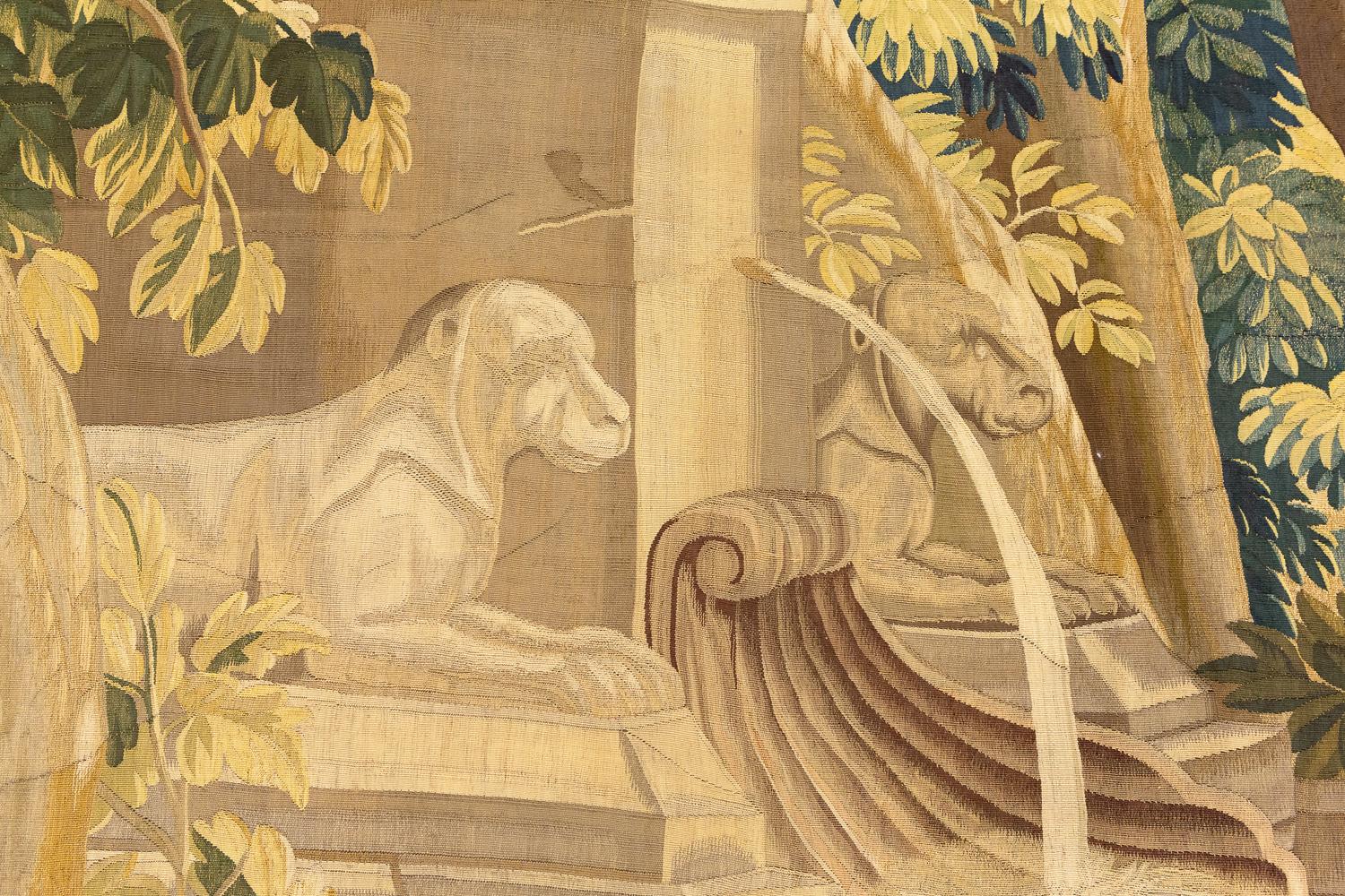 Figurativer antiker Wandteppich aus dem 18. Jahrhundert im Zustand „Gut“ im Angebot in Ferrara, IT