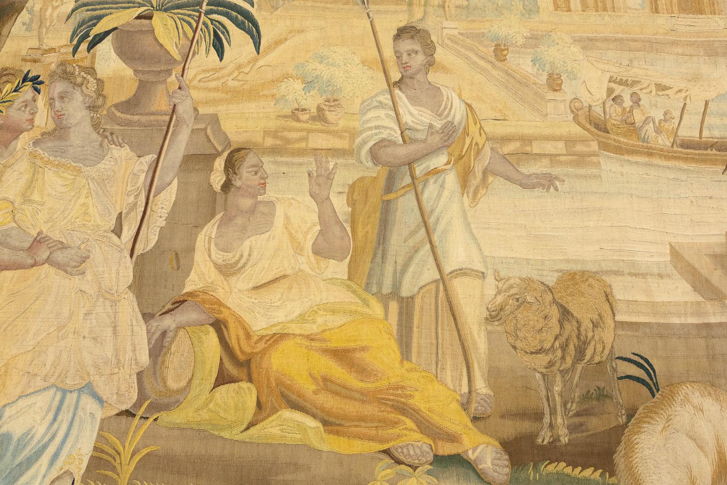 Figurativer antiker Wandteppich aus dem 18. Jahrhundert im Angebot 1