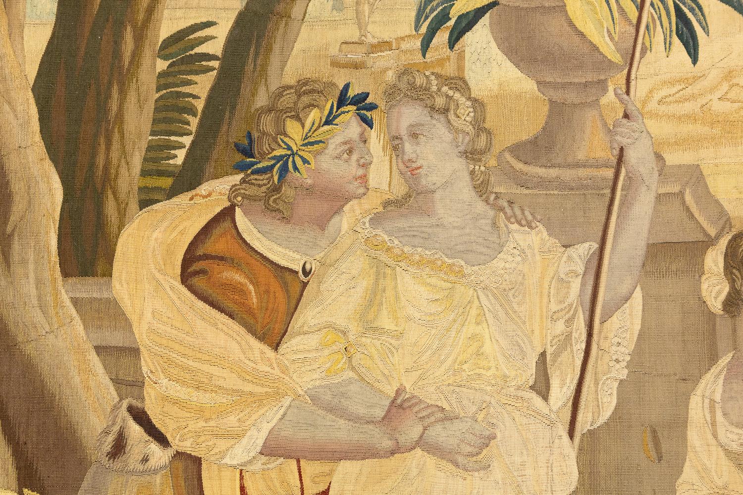 Figurativer antiker Wandteppich aus dem 18. Jahrhundert im Angebot 2