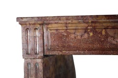 18th Century Fine French Antique Fireplace Surround in Marble and Stone