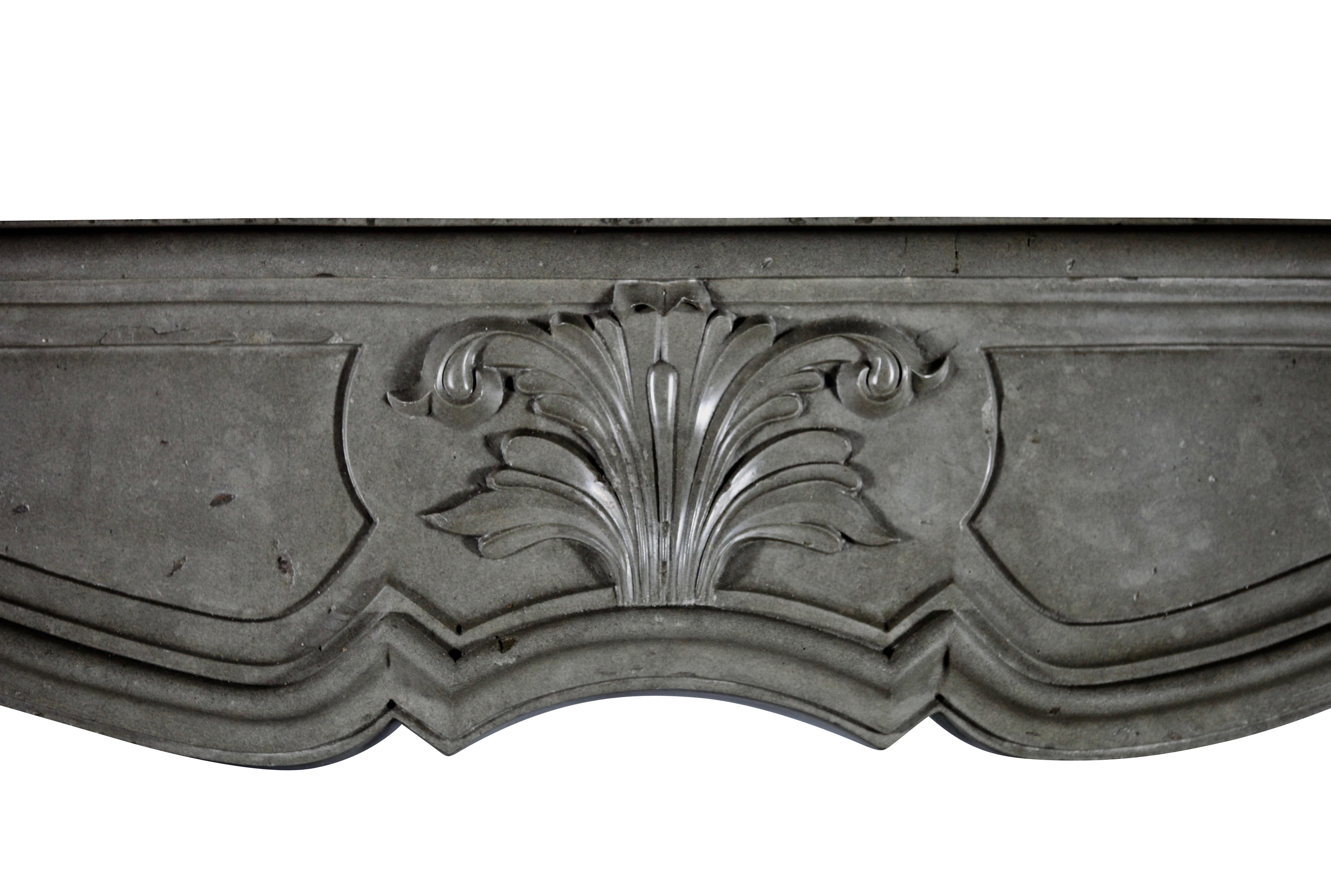 This is a original Louis XIV period exquisite French antique fireplace mantle in a bicolor marble hard stone. The images says it all; High quality for luxury living.
A one of a kind piece. Will be the eyecatcher of a room. Combinable from Classic