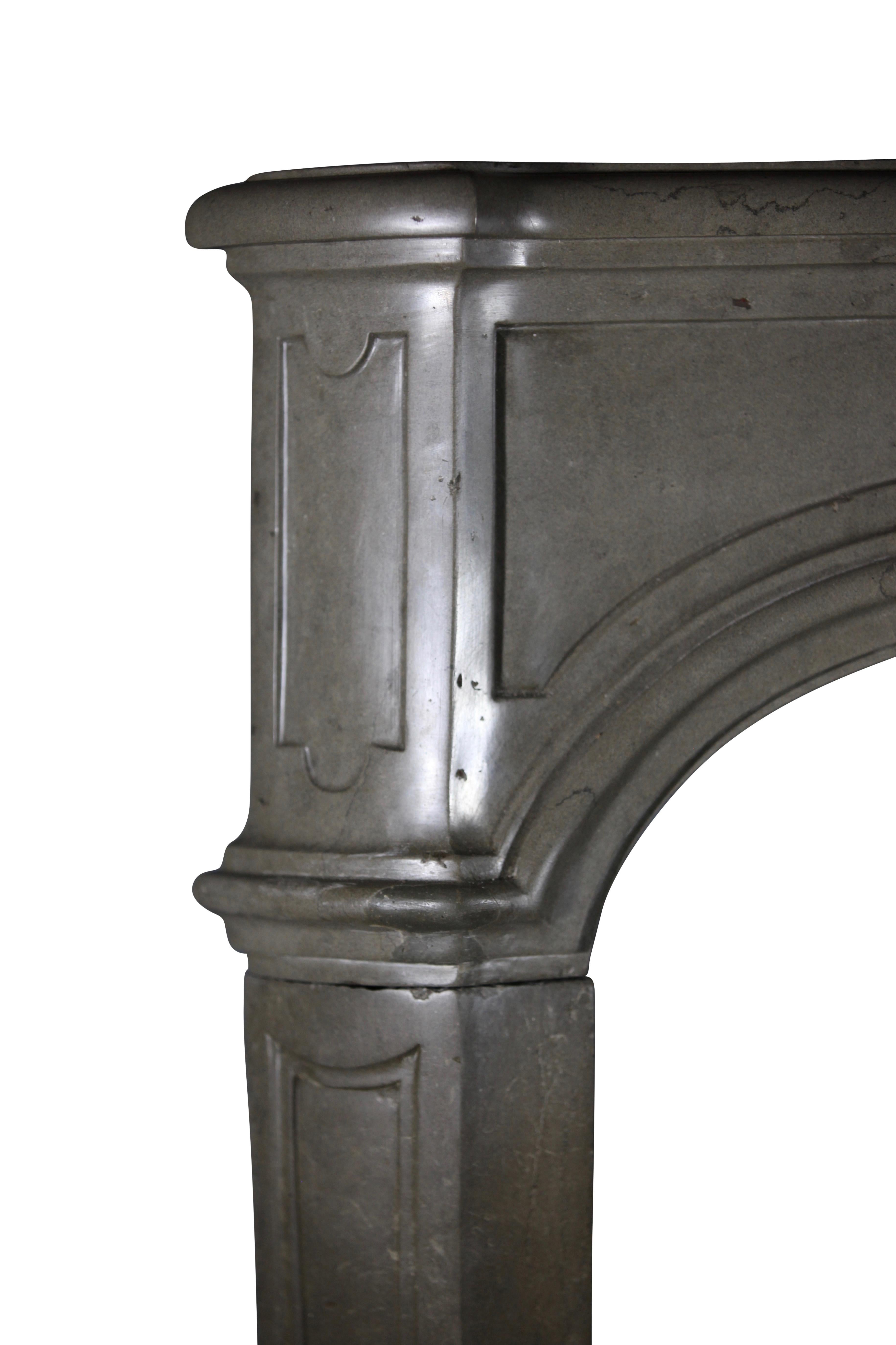 Louis XIV 18th Century Fine French Marble Antique Fireplace For Sale