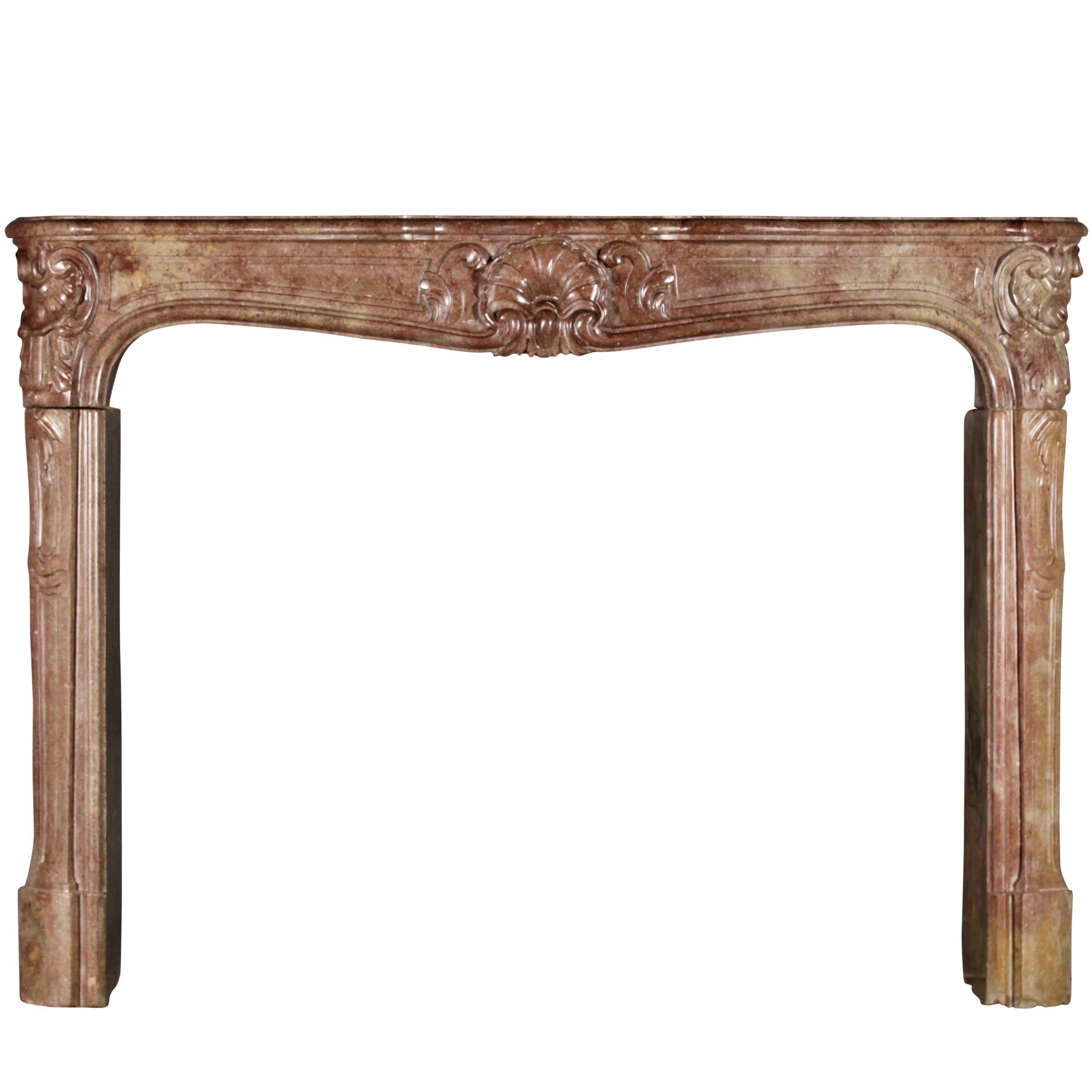 18th Century Fine French Marble Antique Fireplace Surround For Sale