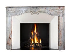 18th Century Fine French Regency Fireplace Surround In Royal Saracolin Marble