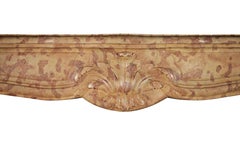 18th Century Fine French Regency Period Vintage Fireplace Surround in Stone