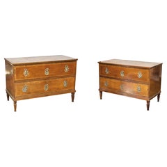 18th Century Fine Pair of Neoclassical Commodes. Vienna, c. 1800.