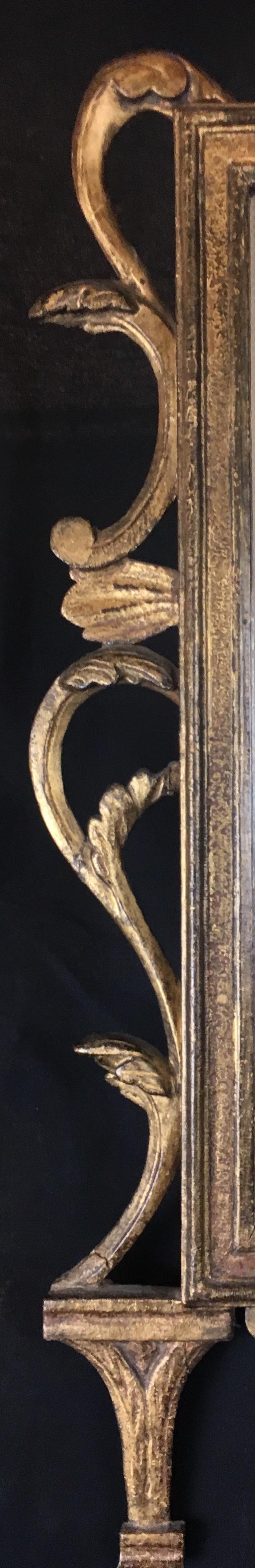 Wood 18th Century Regency Hand-Carved and Gilded Mirror, English