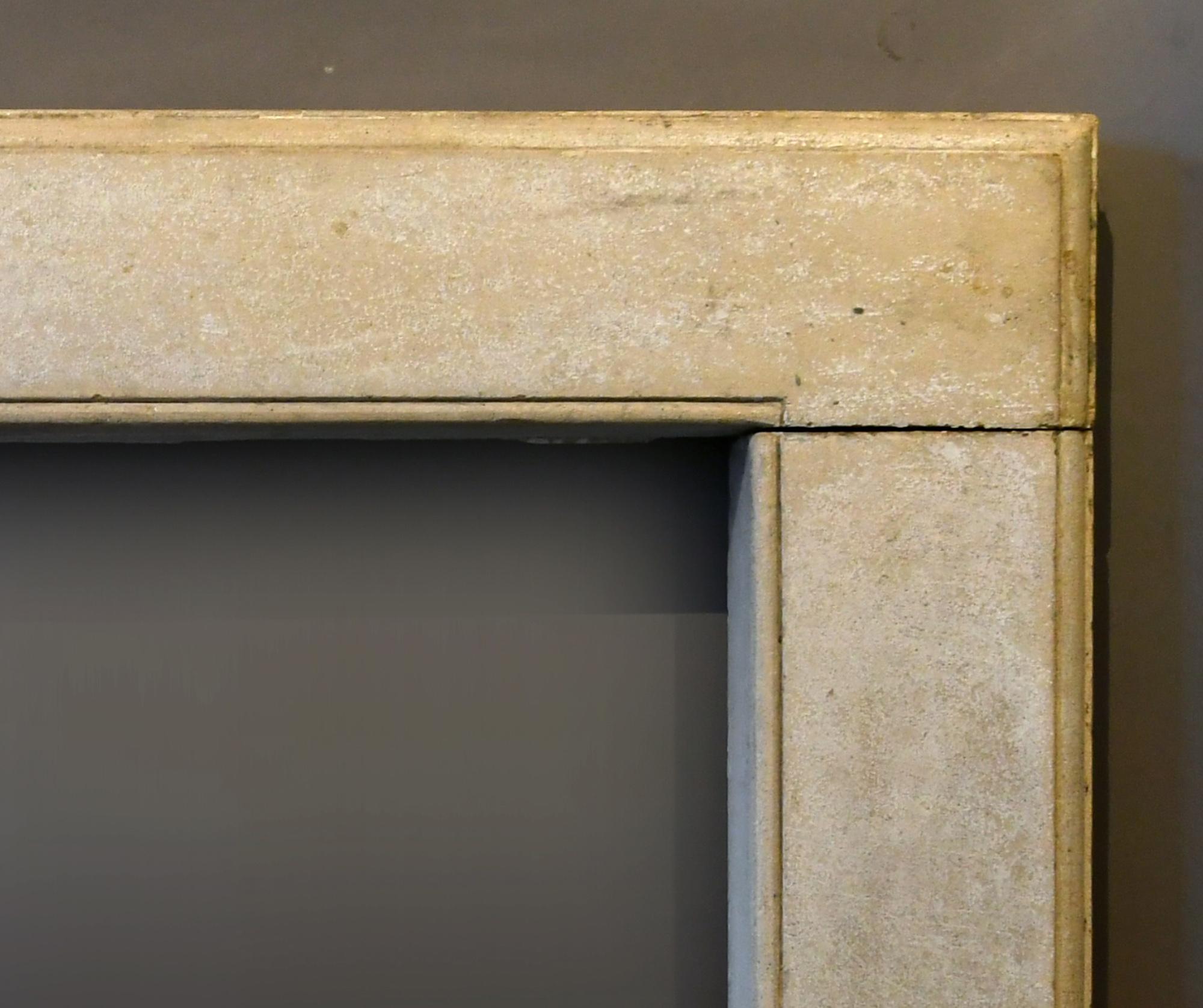 You can see an small chimney piece made in England. It is made out of an cotswolds sandstone, circa 1760.
Through the simplicity the chimney gains an very special charisma.
Fireplace and Mantels
Interior W 85cm inside dimension
Interior H 81 cm
