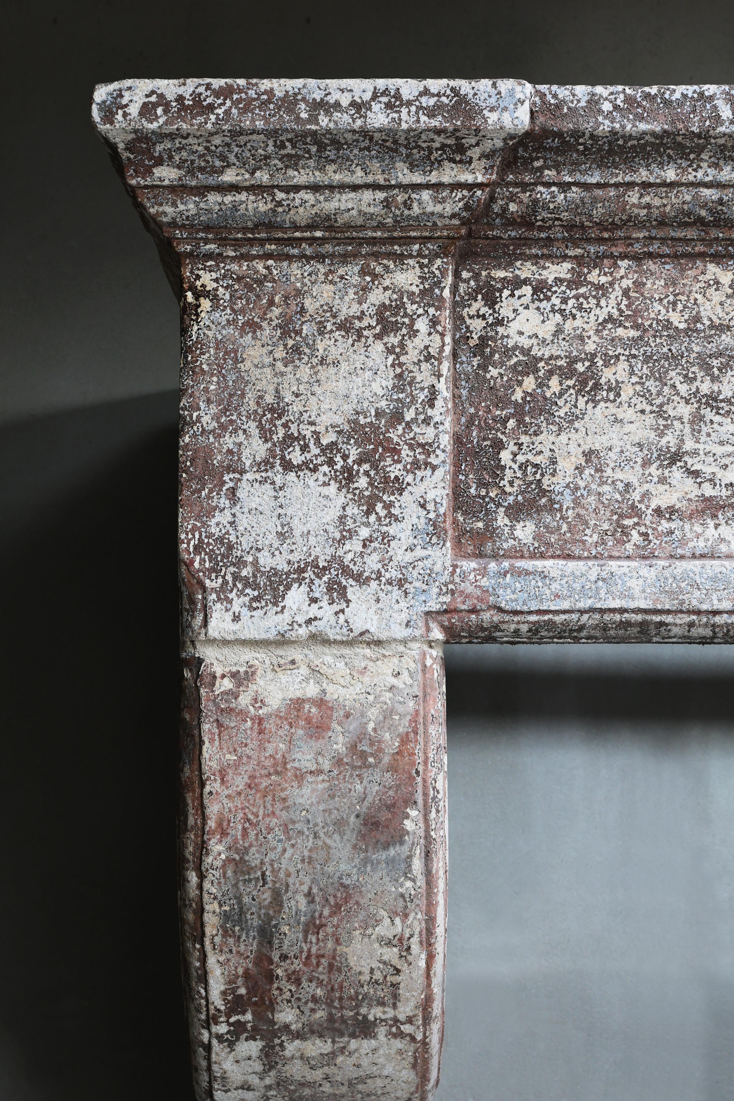 Antique Fireplace  18th Century  French Limestone 4