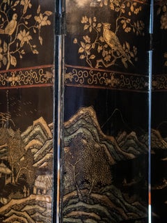 18th Century Five-Panel Chinese Coromandel Screel