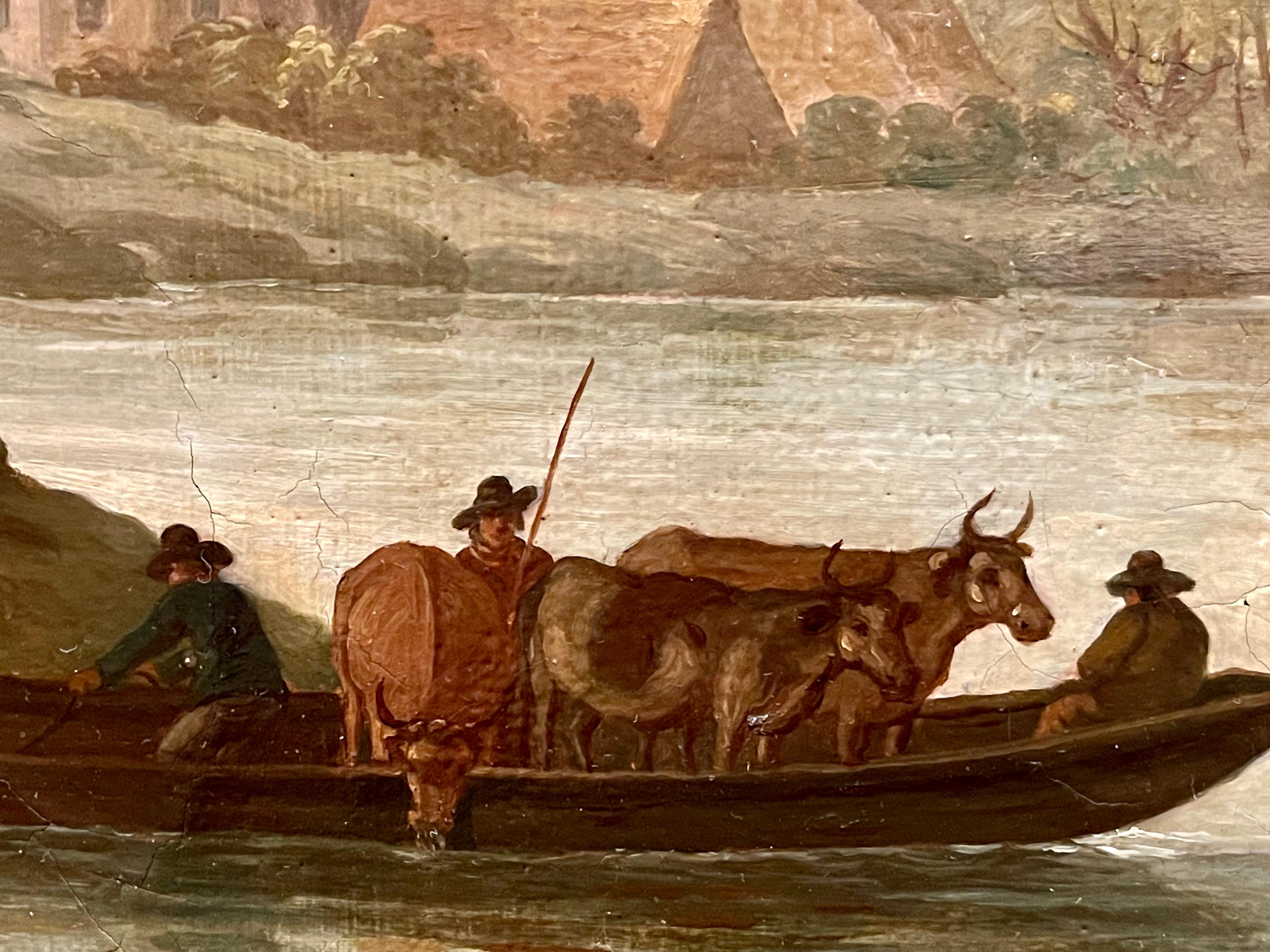 Hand-Painted 18th Century, Fleming Painting 