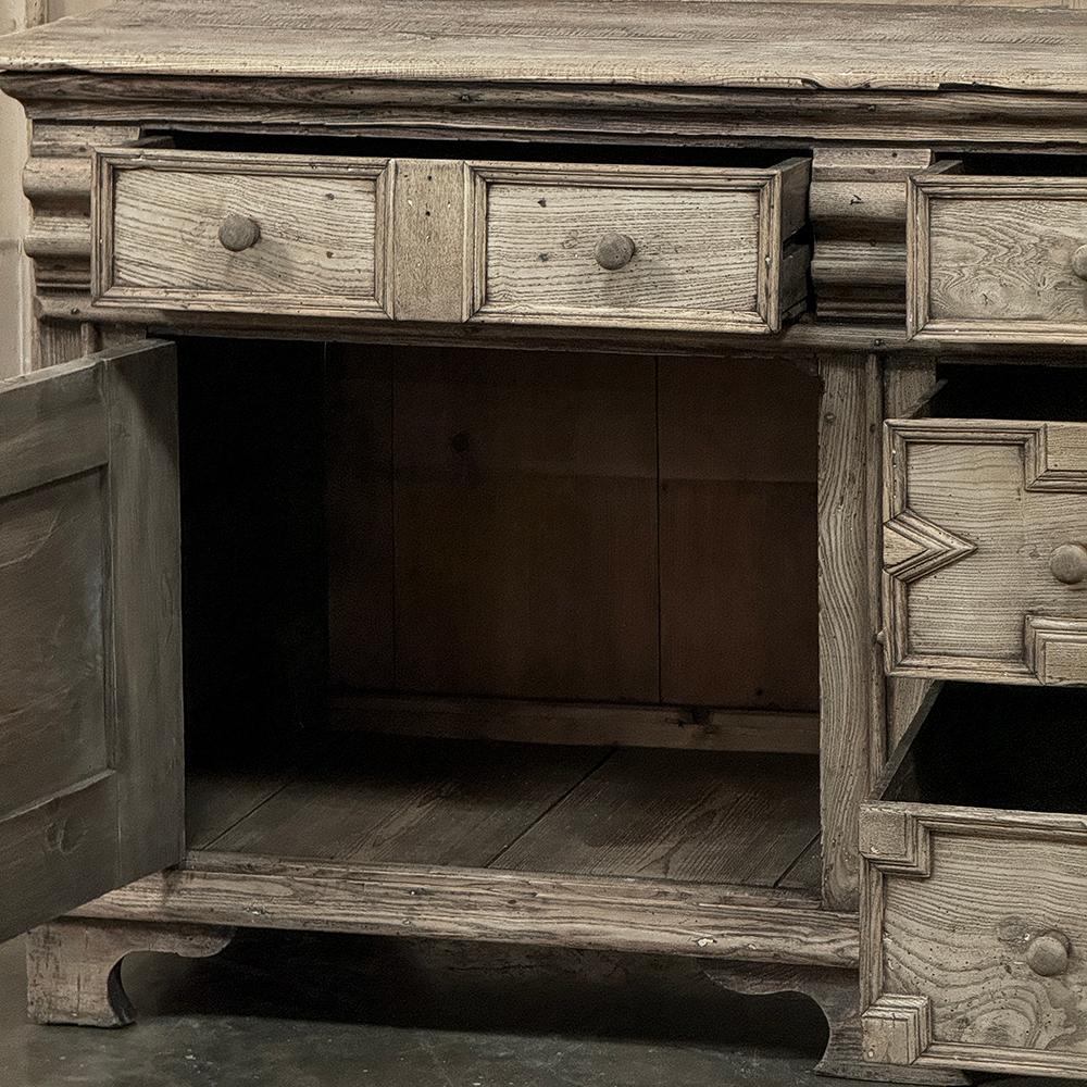 18th Century Flemish Neoclassical Credenza ~ Sideboard in Stripped Oak For Sale 3