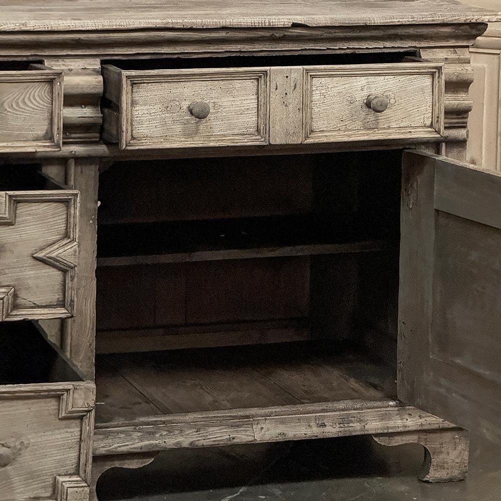 18th Century Flemish Neoclassical Credenza ~ Sideboard in Stripped Oak For Sale 4