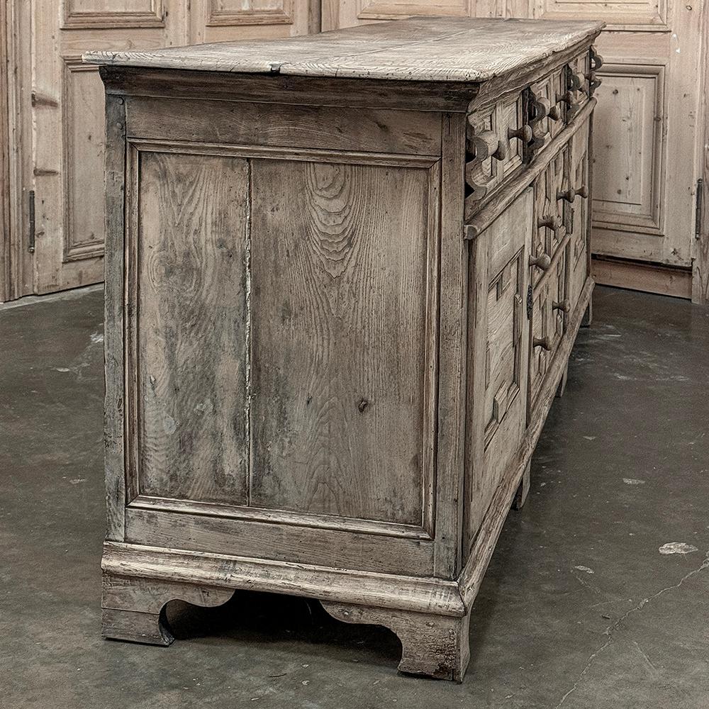 18th Century Flemish Neoclassical Credenza ~ Sideboard in Stripped Oak For Sale 10
