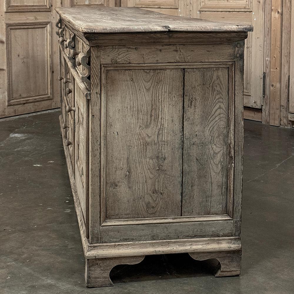 18th Century Flemish Neoclassical Credenza ~ Sideboard in Stripped Oak For Sale 11