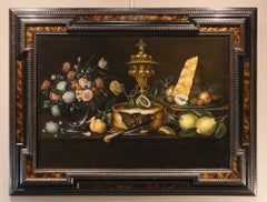 Still-Life Flowers Paint 18th Century Flemish school Oil on canvas Old master