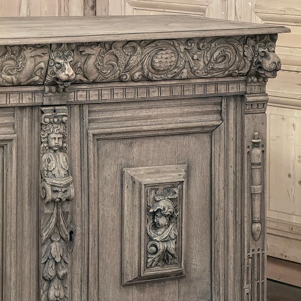 Oak 18th Century Flemish Renaissance Buffet For Sale
