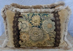 18th Century Flemish Tapestry Pillows, Pair