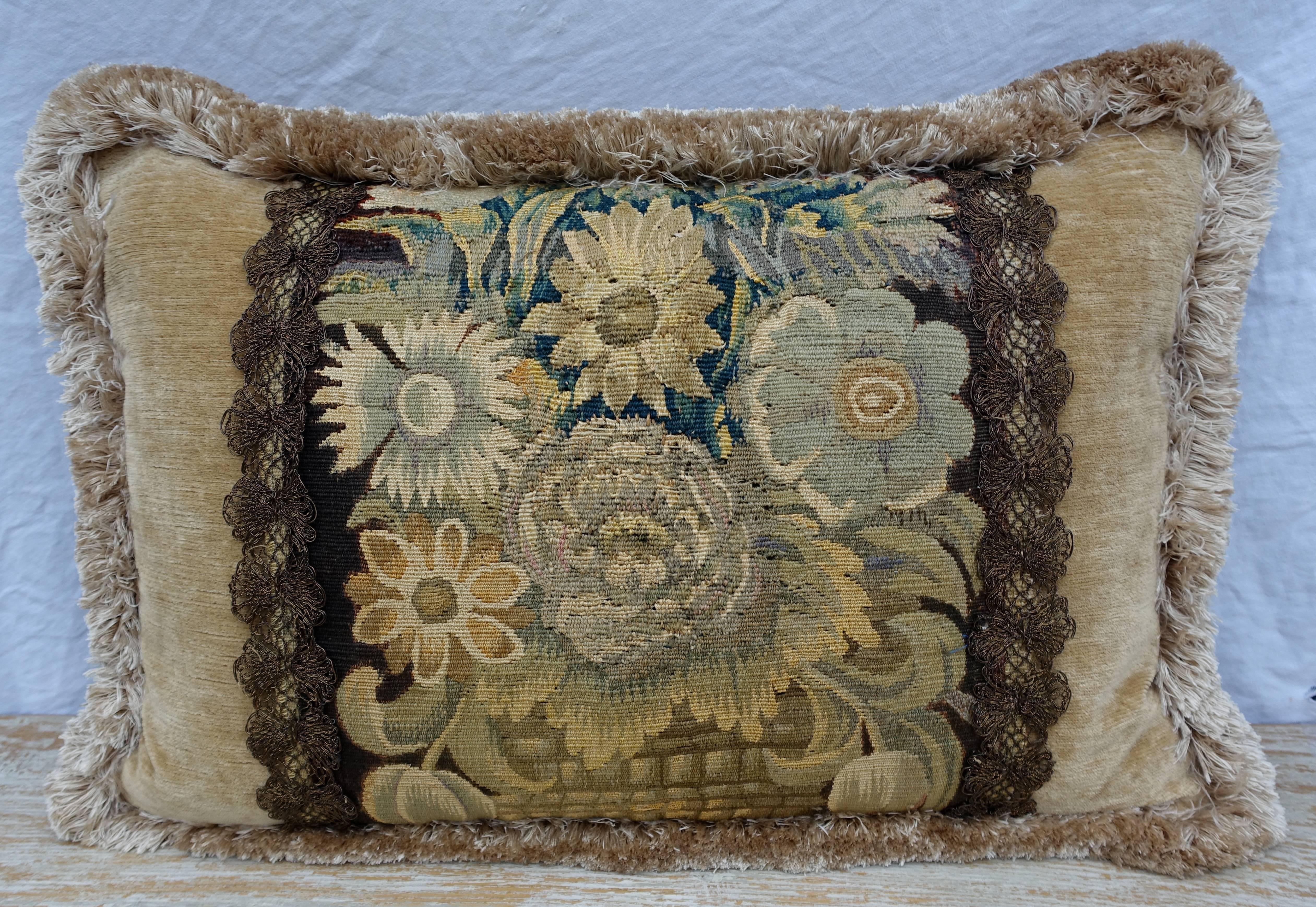 Belgian 18th Century Flemish Tapestry Pillows, Pair