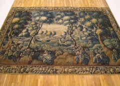 18th Century Flemish Verdure Landscape Tapestry