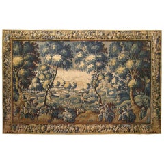 18th Century Flemish Verdure Landscape Tapestry