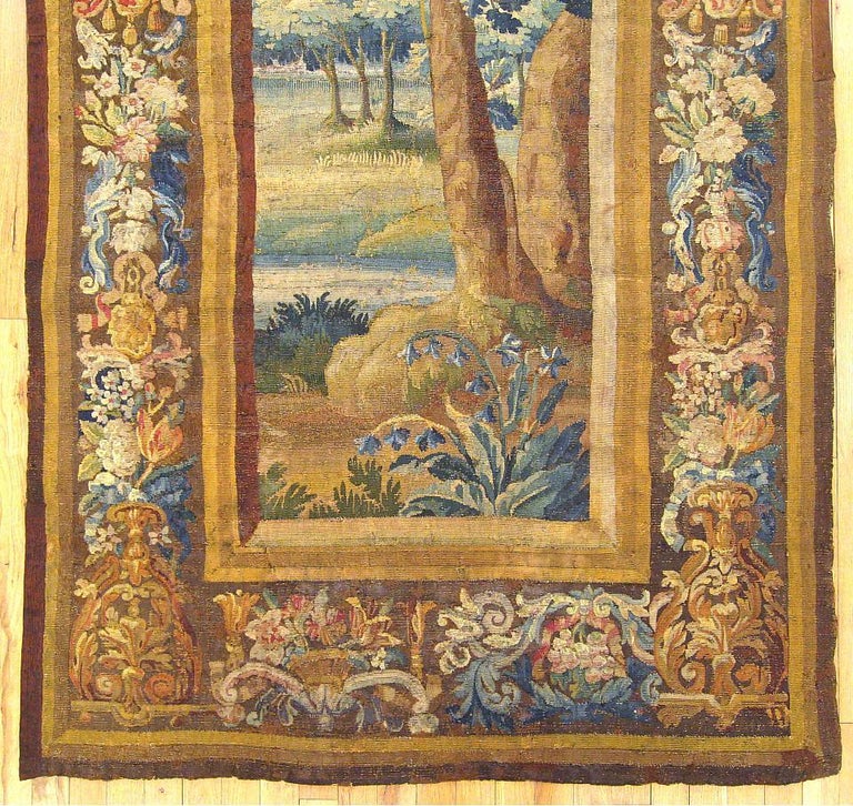 European 18th Century Flemish Verdure Tapestry For Sale