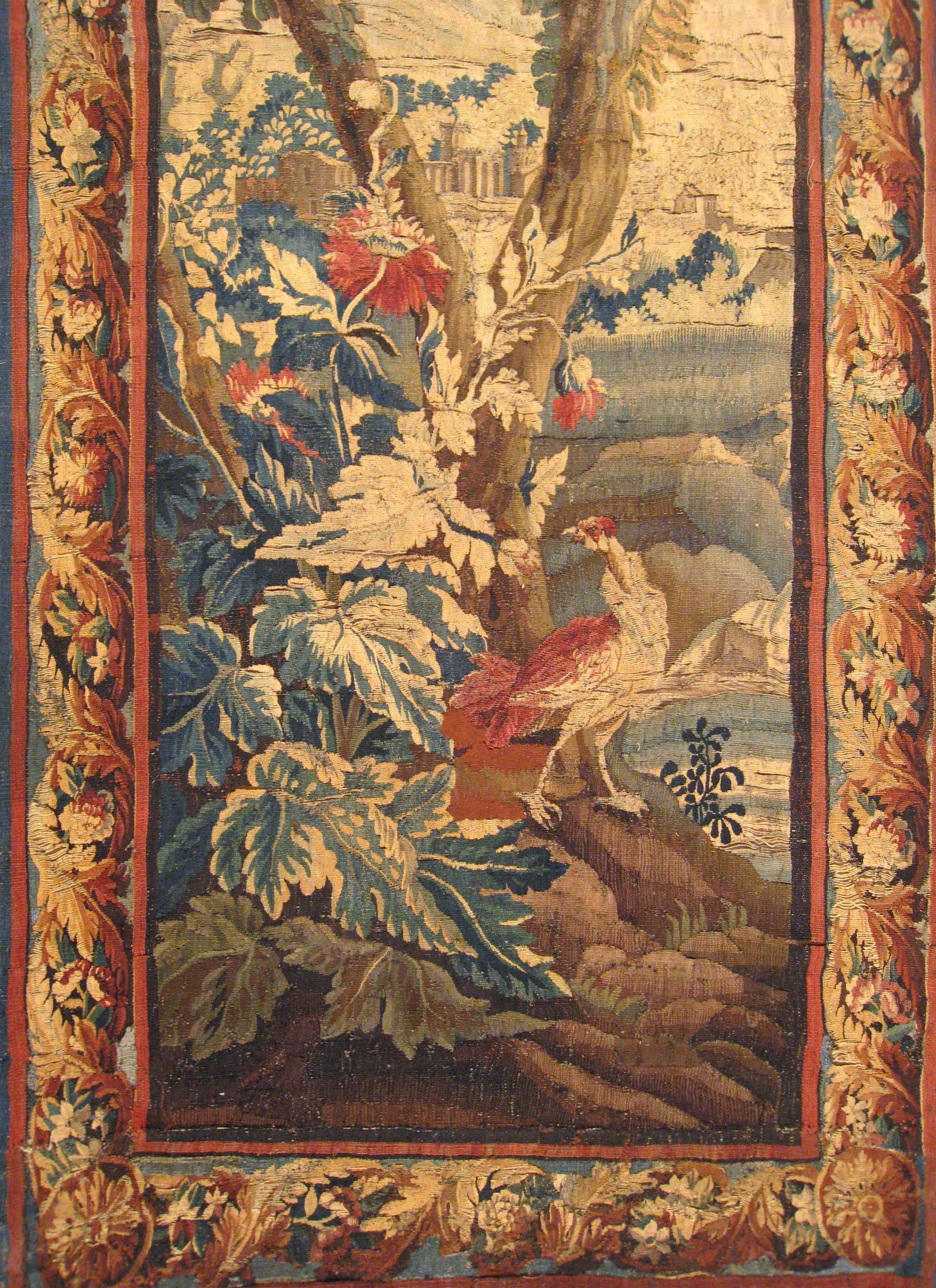 European 18th Century Flemish Verdure Tapestry