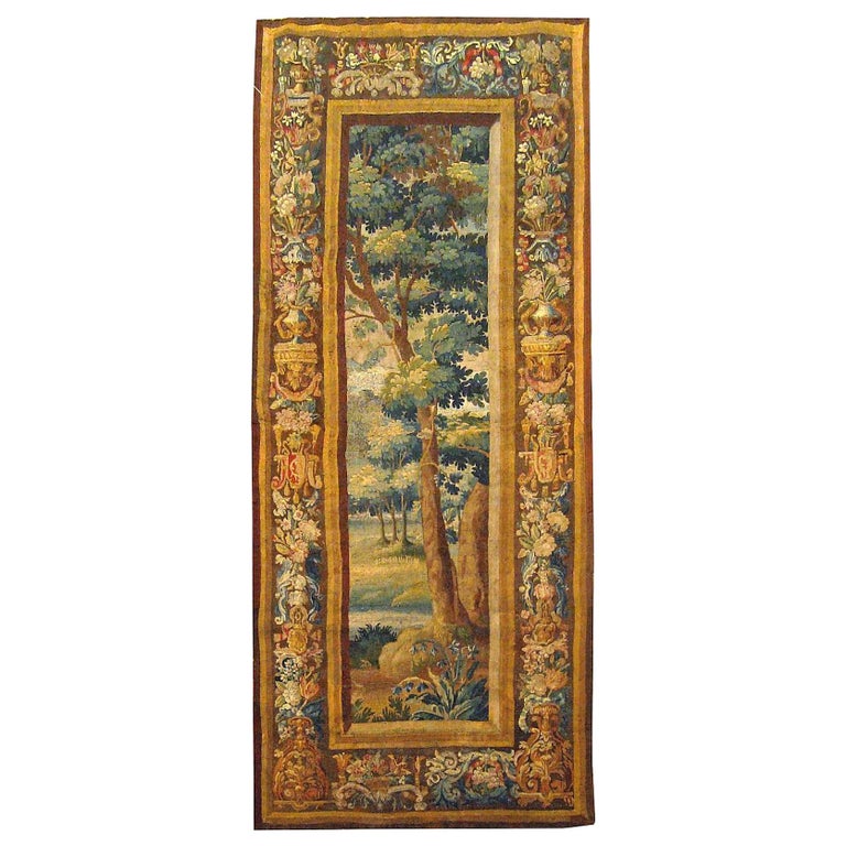 18th Century Flemish Verdure Tapestry For Sale