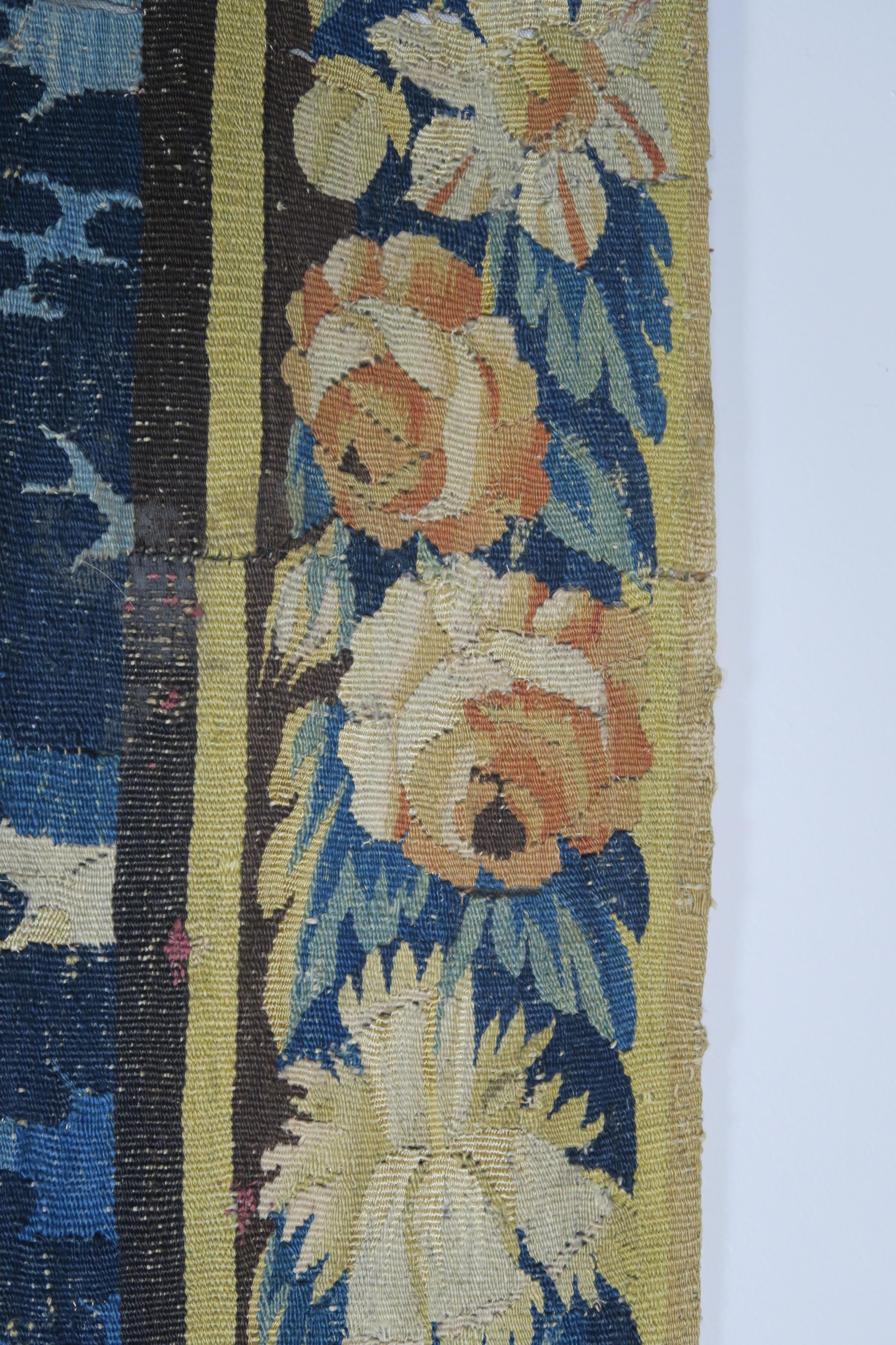 18th Century Flemish Verdure Tapestry with Border 6