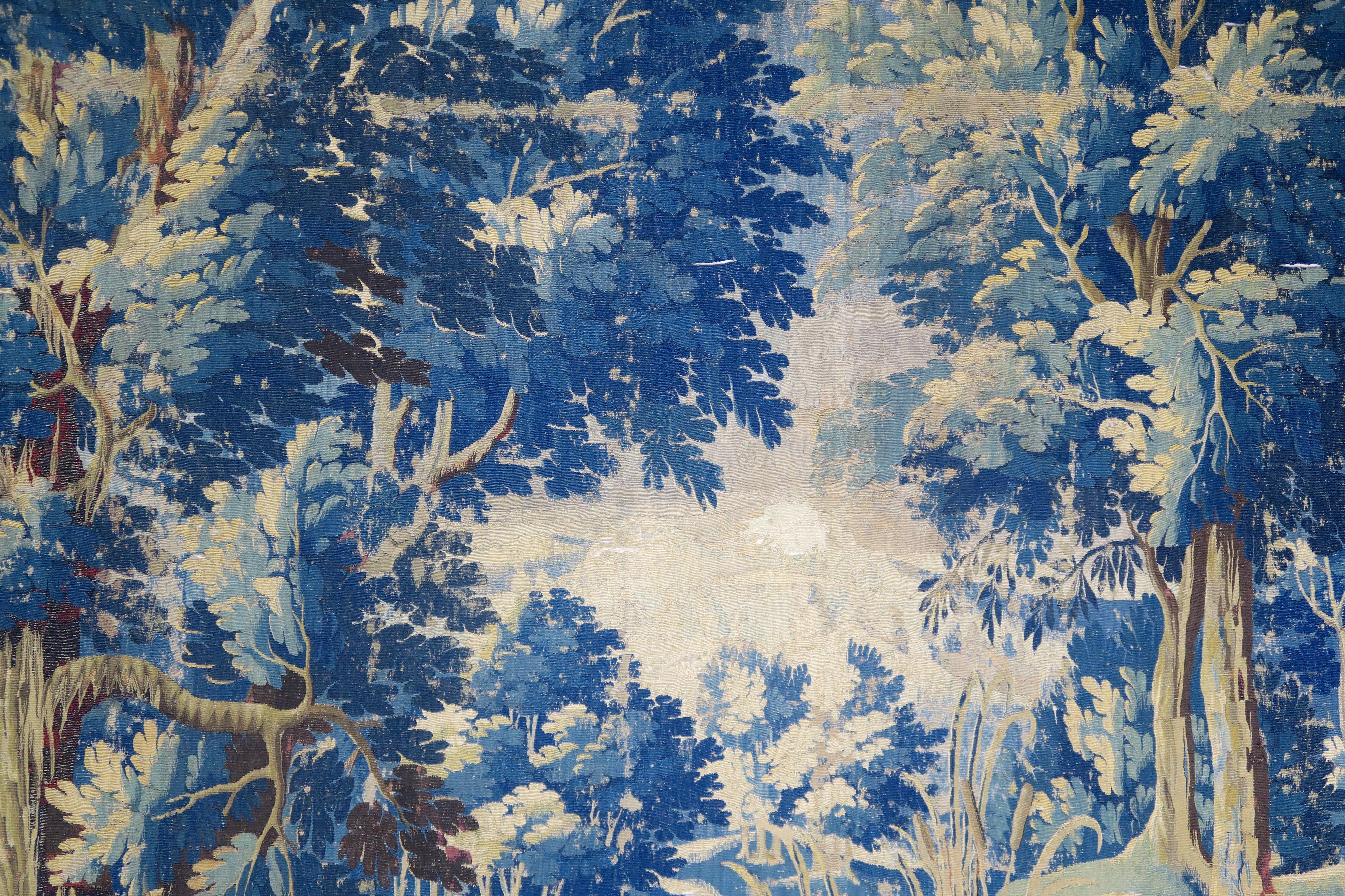 18th Century Flemish Verdure Tapestry with Border 2