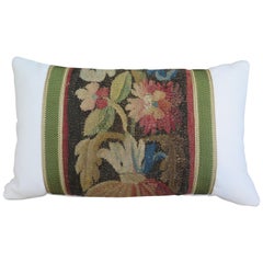 Maison Maison 18th Century Floral Tapestry Fragment Pillow
