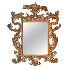 18th Century Florentine Mirror with an Elegant Worn Finish