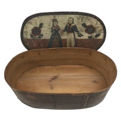 Scandinavian 18th Century Folk Art Hat Or Wick Box