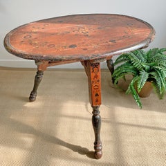 18th Century Folk Art Painted Table