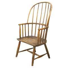 Antique 18th Century Folk Art Stick Back Windsor Chair