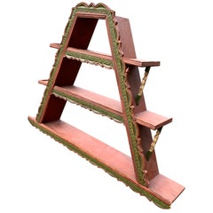 18th Century Folk Art Wall Shelf, Island of Amager, Denmark