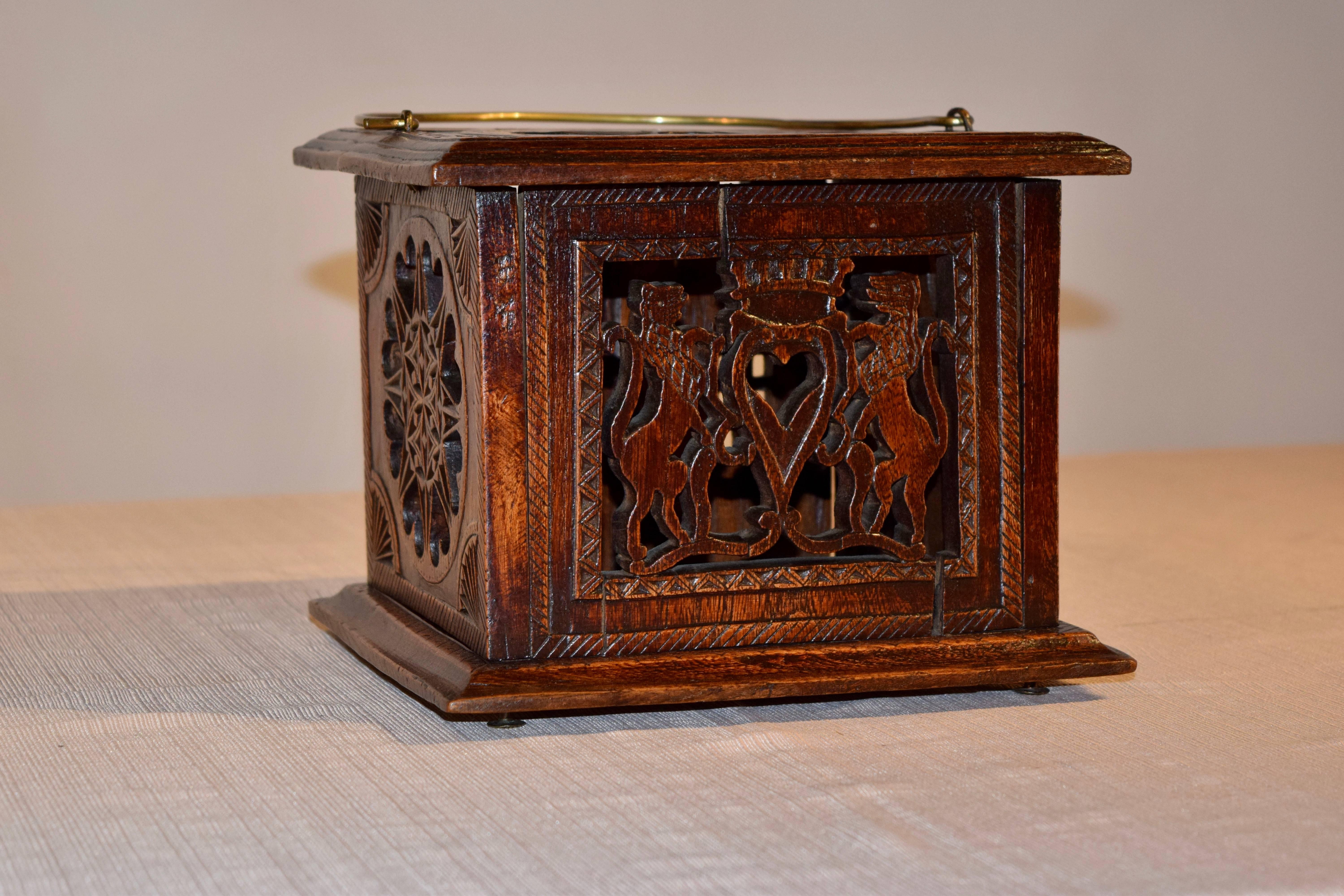 Hand-Carved 18th Century Foot Warmer