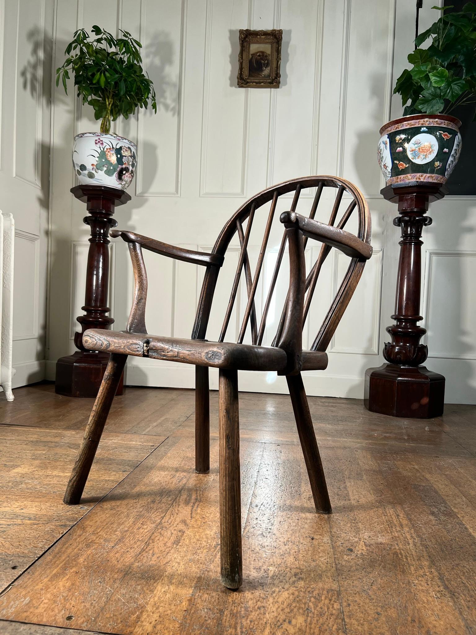 British 18th Century Forest Chair For Sale