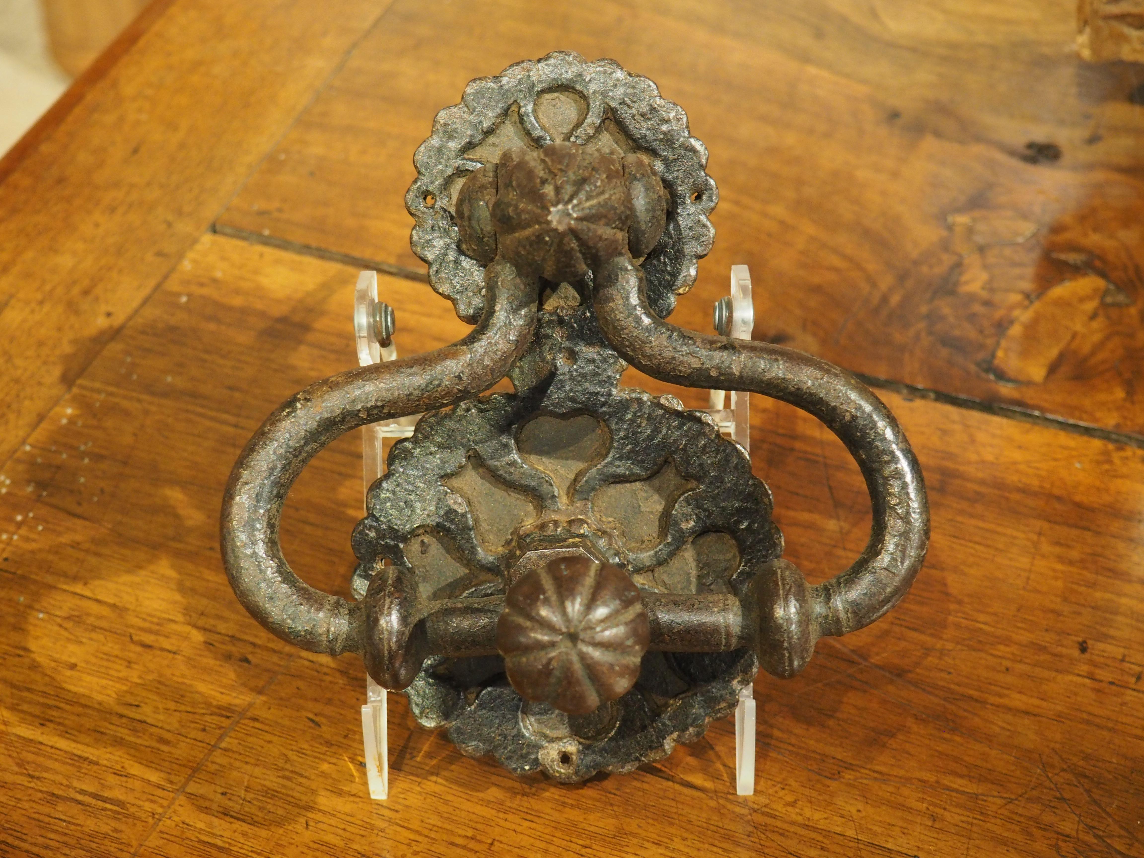 18th Century Forged Iron Door Knocker from France 6