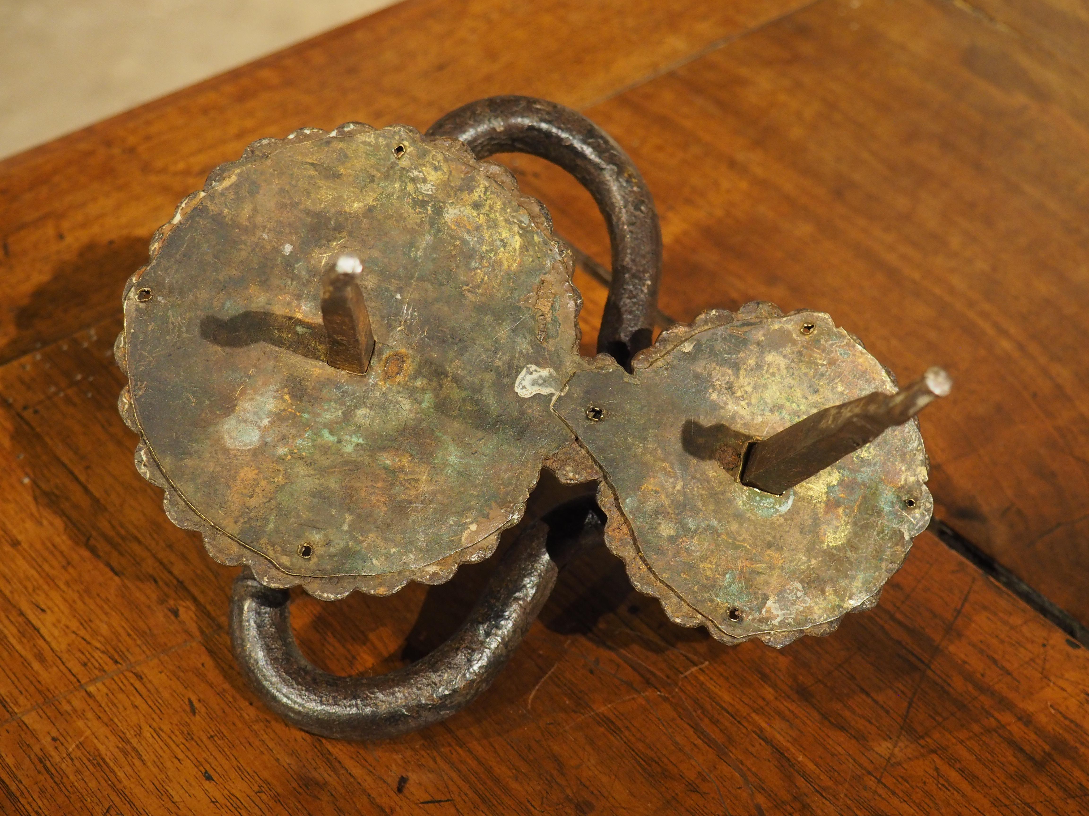 18th Century Forged Iron Door Knocker from France 1