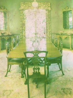 Mesa de comedor de caoba Sheraton del siglo XVIII con cuatro pedestales de tamaño monumental