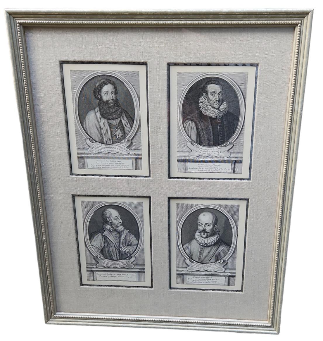 Neoclassical 18th Century Framed Lithographs of Important Men - 21 Available For Sale