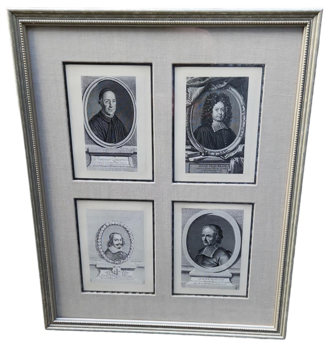 Italian 18th Century Framed Lithographs of Important Men - 21 Available For Sale