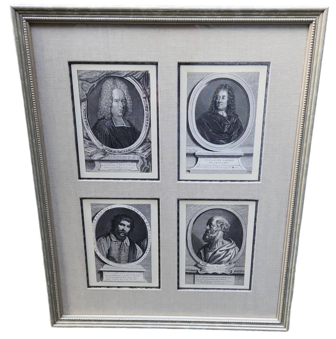 18th Century Framed Lithographs of Important Men - 21 Available In Good Condition For Sale In Los Angeles, CA
