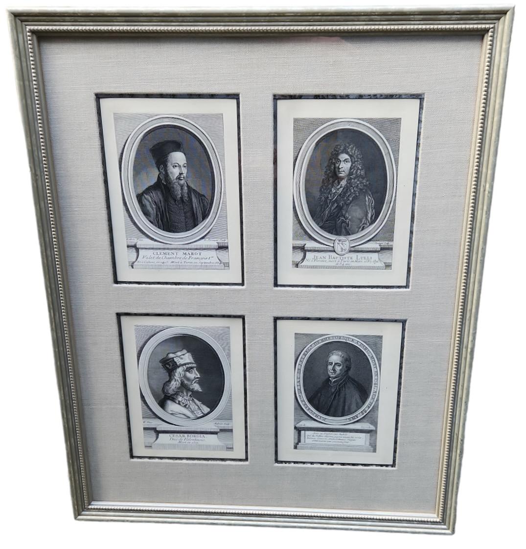 18th Century and Earlier 18th Century Framed Lithographs of Important Men - 21 Available For Sale